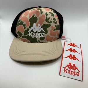 NWT Kappa Men’s Authentic Mesh Snapback (GREEN‎ LODEN-BEIGE-PINK PEACH) Size 59